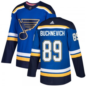 Youth Authentic St. Louis Blues Pavel Buchnevich Blue Home Official Adidas Jersey