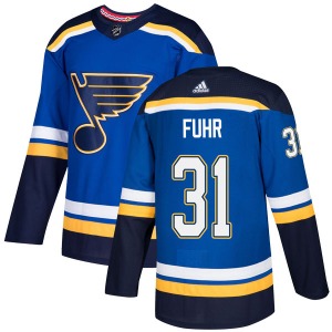 Youth Authentic St. Louis Blues Grant Fuhr Blue Home Official Adidas Jersey