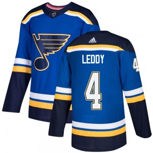 Youth Authentic St. Louis Blues Nick Leddy Blue Home Official Adidas Jersey