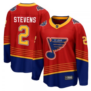 Youth Breakaway St. Louis Blues Scott Stevens Red 2020/21 Special Edition Official Fanatics Branded Jersey