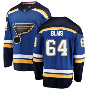 Adult Breakaway St. Louis Blues Sammy Blais Blue Home Official Fanatics Branded Jersey