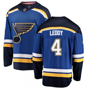 Adult Breakaway St. Louis Blues Nick Leddy Blue Home Official Fanatics Branded Jersey