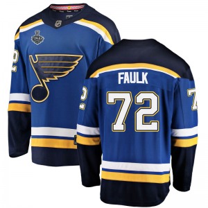 Youth Breakaway St. Louis Blues Justin Faulk Blue Home 2019 Stanley Cup Final Bound Official Fanatics Branded Jersey