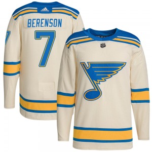 Youth Authentic St. Louis Blues Red Berenson Red Cream 2022 Winter Classic Player Official Adidas Jersey