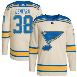 Youth Authentic St. Louis Blues Pavol Demitra Cream 2022 Winter Classic Player Official Adidas Jersey