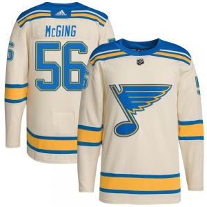 Youth Authentic St. Louis Blues Hugh McGing Cream 2022 Winter Classic Player Official Adidas Jersey