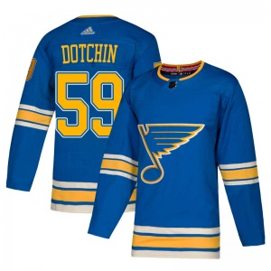 Youth Authentic St. Louis Blues Jake Dotchin Blue Alternate Official Adidas Jersey