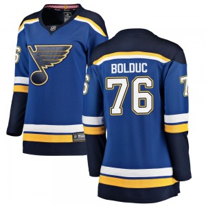 Women's Breakaway St. Louis Blues Zack Bolduc Blue Home Official Fanatics Branded Jersey