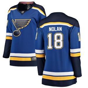 Women's Breakaway St. Louis Blues Jordan Nolan Blue Home Official Fanatics Branded Jersey