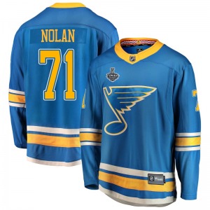 Adult Breakaway St. Louis Blues Jordan Nolan Blue Alternate 2019 Stanley Cup Final Bound Official Fanatics Branded Jersey