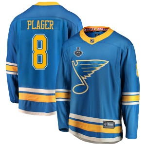 Adult Breakaway St. Louis Blues Barclay Plager Blue Alternate 2019 Stanley Cup Final Bound Official Fanatics Branded Jersey