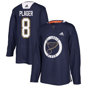 Adult Authentic St. Louis Blues Barclay Plager Blue Practice Official Adidas Jersey