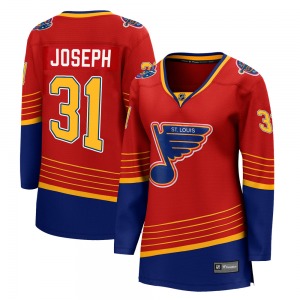 Women's Breakaway St. Louis Blues Curtis Joseph Red 2020/21 Special Edition Official Fanatics Branded Jersey