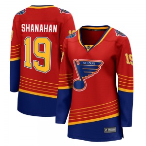 Women's Breakaway St. Louis Blues Brendan Shanahan Red 2020/21 Special Edition Official Fanatics Branded Jersey