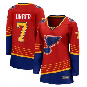 Women's Breakaway St. Louis Blues Garry Unger Red 2020/21 Special Edition Official Fanatics Branded Jersey