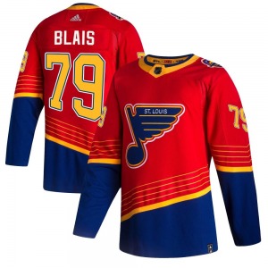 Youth Authentic St. Louis Blues Sammy Blais Red 2020/21 Reverse Retro Official Adidas Jersey