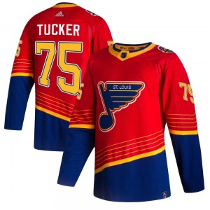 Youth Authentic St. Louis Blues Tyler Tucker Red 2020/21 Reverse Retro Official Adidas Jersey