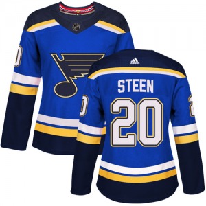 Women's Authentic St. Louis Blues Alexander Steen Royal Blue Home Official Adidas Jersey