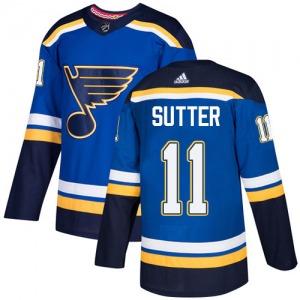 Youth Authentic St. Louis Blues Brian Sutter Royal Blue Home Official Adidas Jersey