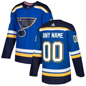 Youth Authentic St. Louis Blues Custom Royal Blue Home Official Adidas Jersey