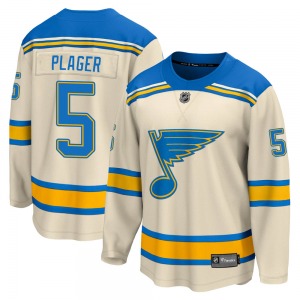 Youth Breakaway St. Louis Blues Bob Plager Cream 2022 Winter Classic Official Fanatics Branded Jersey