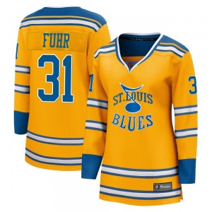 Women's Breakaway St. Louis Blues Grant Fuhr Yellow Special Edition 2.0 Official Fanatics Branded Jersey