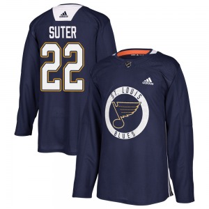 Youth Authentic St. Louis Blues Ryan Suter Blue Practice Official Adidas Jersey