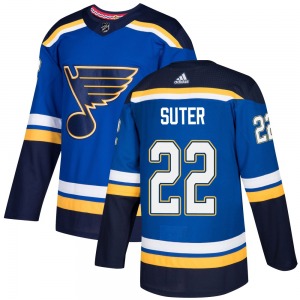 Youth Authentic St. Louis Blues Ryan Suter Blue Home Official Adidas Jersey
