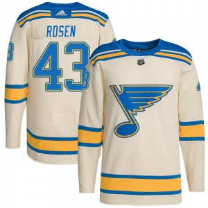 Youth Authentic St. Louis Blues Calle Rosen Cream 2022 Winter Classic Player Official Adidas Jersey