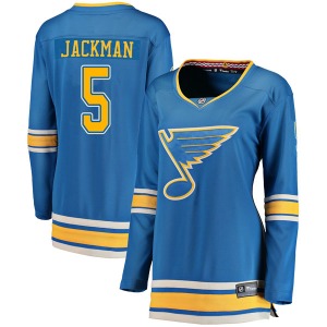 Women's Breakaway St. Louis Blues Barret Jackman Blue Alternate Official Fanatics Branded Jersey