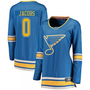 Women's Breakaway St. Louis Blues Josh Jacobs Blue Alternate Official Fanatics Branded Jersey